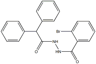 2-bromo-N'-(2,2-diphenylacetyl)benzohydrazide Structure