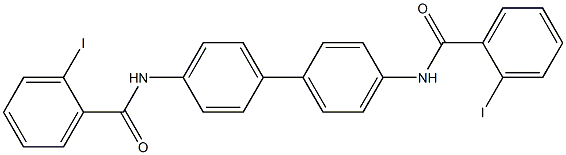 2-iodo-N-{4'-[(2-iodobenzoyl)amino][1,1'-biphenyl]-4-yl}benzamide,,结构式