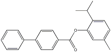 2-isopropyl-5-methylphenyl [1,1'-biphenyl]-4-carboxylate Structure