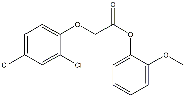 2-methoxyphenyl 2-(2,4-dichlorophenoxy)acetate 结构式
