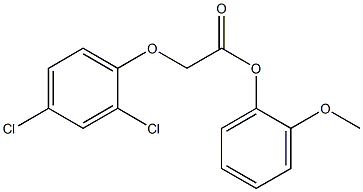 2-methoxyphenyl 2-(2,4-dichlorophenoxy)acetate Structure