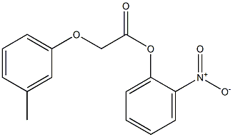 2-nitrophenyl 2-(3-methylphenoxy)acetate Structure