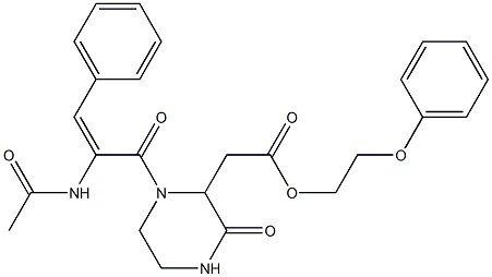 2-phenoxyethyl 2-{1-[(E)-2-(acetylamino)-3-phenyl-2-propenoyl]-3-oxo-2-piperazinyl}acetate|