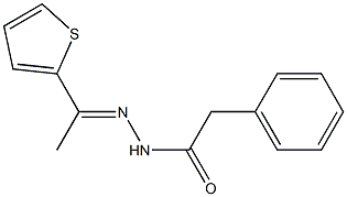 2-phenyl-N'-[(E)-1-(2-thienyl)ethylidene]acetohydrazide Structure