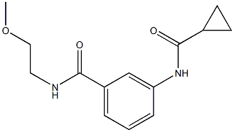 3-[(cyclopropylcarbonyl)amino]-N-(2-methoxyethyl)benzamide