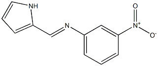 N-(3-nitrophenyl)-N-[(E)-1H-pyrrol-2-ylmethylidene]amine,,结构式