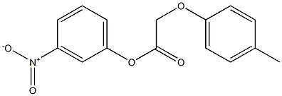 3-nitrophenyl 2-(4-methylphenoxy)acetate 结构式