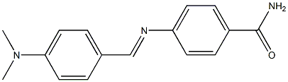 4-({(E)-[4-(dimethylamino)phenyl]methylidene}amino)benzamide|