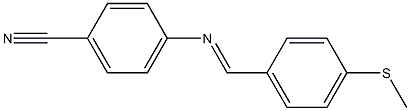  4-({(E)-[4-(methylsulfanyl)phenyl]methylidene}amino)benzonitrile