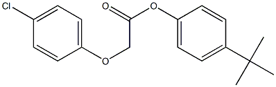4-(tert-butyl)phenyl 2-(4-chlorophenoxy)acetate,,结构式