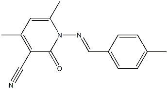 4,6-dimethyl-1-{[(E)-(4-methylphenyl)methylidene]amino}-2-oxo-1,2-dihydro-3-pyridinecarbonitrile|