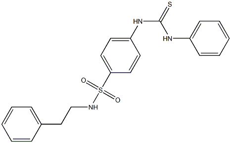 4-[(anilinocarbothioyl)amino]-N-phenethylbenzenesulfonamide Struktur