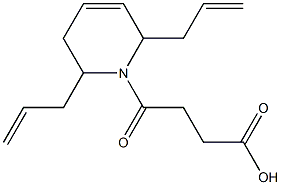 4-[2,6-diallyl-3,6-dihydro-1(2H)-pyridinyl]-4-oxobutanoic acid Structure