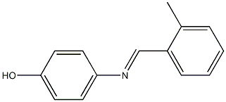 4-{[(E)-(2-methylphenyl)methylidene]amino}phenol Struktur