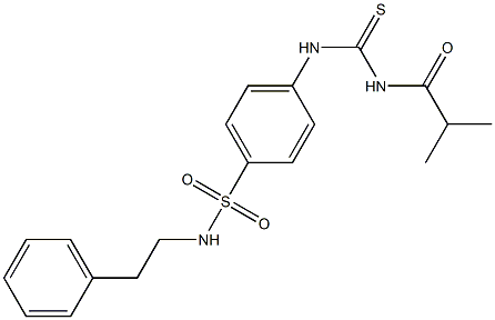 4-{[(isobutyrylamino)carbothioyl]amino}-N-phenethylbenzenesulfonamide