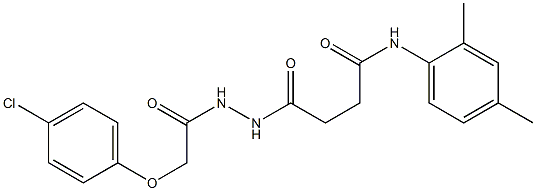 4-{2-[2-(4-chlorophenoxy)acetyl]hydrazino}-N-(2,4-dimethylphenyl)-4-oxobutanamide