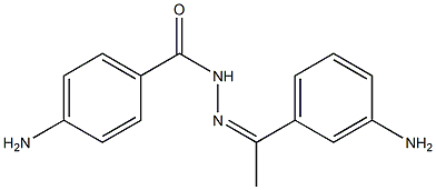 4-amino-N'-[(Z)-1-(3-aminophenyl)ethylidene]benzohydrazide