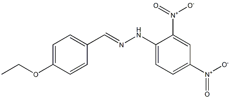 4-ethoxybenzaldehyde N-(2,4-dinitrophenyl)hydrazone 化学構造式