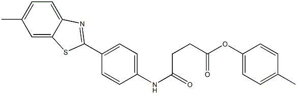 4-methylphenyl 4-[4-(6-methyl-1,3-benzothiazol-2-yl)anilino]-4-oxobutanoate