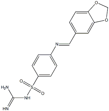 5-({[4-({[amino(imino)methyl]amino}sulfonyl)phenyl]imino}methyl)-1,3-benzodioxole