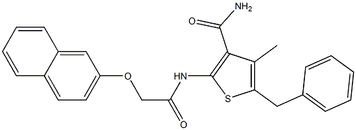  5-benzyl-4-methyl-2-{[2-(2-naphthyloxy)acetyl]amino}-3-thiophenecarboxamide