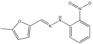 5-methyl-2-furaldehyde N-(2-nitrophenyl)hydrazone Structure