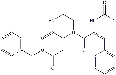 benzyl 2-{1-[(E)-2-(acetylamino)-3-phenyl-2-propenoyl]-3-oxo-2-piperazinyl}acetate