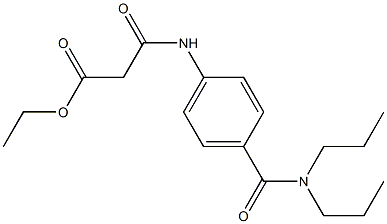 ethyl 3-{4-[(dipropylamino)carbonyl]anilino}-3-oxopropanoate