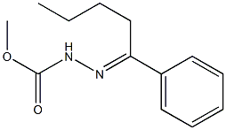 methyl 2-[(E)-1-phenylpentylidene]-1-hydrazinecarboxylate 结构式