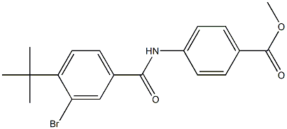 methyl 4-{[3-bromo-4-(tert-butyl)benzoyl]amino}benzoate