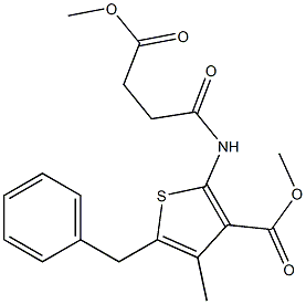 methyl 5-benzyl-2-[(4-methoxy-4-oxobutanoyl)amino]-4-methyl-3-thiophenecarboxylate