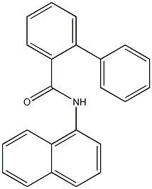 N-(1-naphthyl)[1,1'-biphenyl]-2-carboxamide 化学構造式