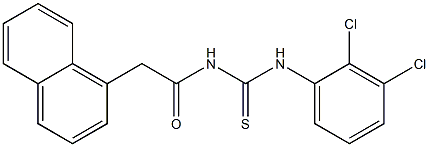 N-(2,3-dichlorophenyl)-N'-[2-(1-naphthyl)acetyl]thiourea 结构式