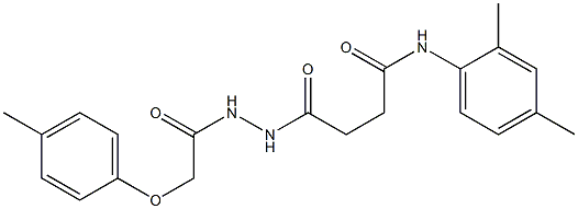  N-(2,4-dimethylphenyl)-4-{2-[2-(4-methylphenoxy)acetyl]hydrazino}-4-oxobutanamide