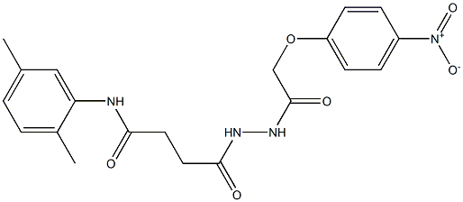 N-(2,5-dimethylphenyl)-4-{2-[2-(4-nitrophenoxy)acetyl]hydrazino}-4-oxobutanamide