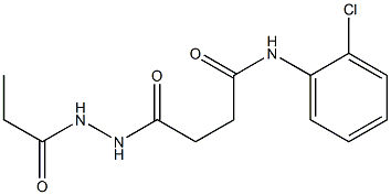 N-(2-chlorophenyl)-4-oxo-4-(2-propionylhydrazino)butanamide