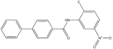 N-(2-fluoro-5-nitrophenyl)[1,1'-biphenyl]-4-carboxamide Structure