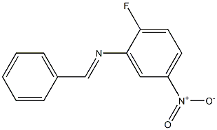 2-fluoro-5-nitro-N-[(E)-phenylmethylidene]aniline,,结构式