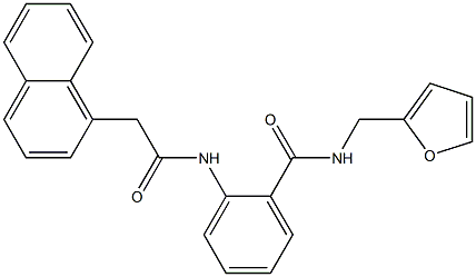  N-(2-furylmethyl)-2-{[2-(1-naphthyl)acetyl]amino}benzamide