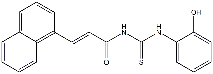 N-(2-hydroxyphenyl)-N'-[(E)-3-(1-naphthyl)-2-propenoyl]thiourea Structure