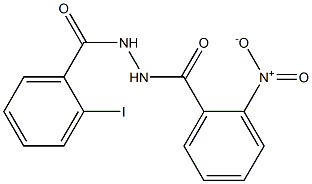 N'-(2-iodobenzoyl)-2-nitrobenzohydrazide Struktur