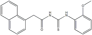 N-(2-methoxyphenyl)-N'-[2-(1-naphthyl)acetyl]thiourea Structure