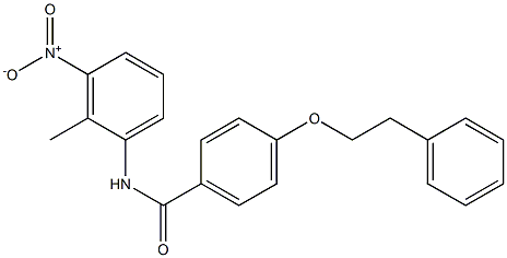 N-(2-methyl-3-nitrophenyl)-4-(phenethyloxy)benzamide Structure