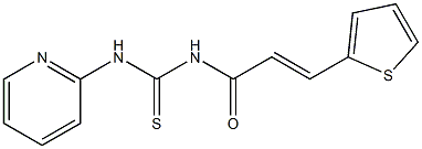 N-(2-pyridinyl)-N'-[(E)-3-(2-thienyl)-2-propenoyl]thiourea