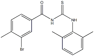 N-(3-bromo-4-methylbenzoyl)-N'-(2,6-dimethylphenyl)thiourea