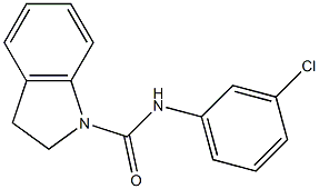 N-(3-chlorophenyl)-1-indolinecarboxamide,,结构式