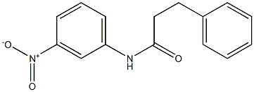 N-(3-nitrophenyl)-3-phenylpropanamide Struktur