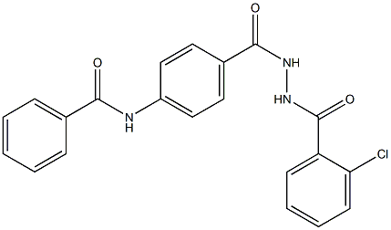 N-(4-{[2-(2-chlorobenzoyl)hydrazino]carbonyl}phenyl)benzamide Structure