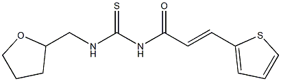 N-(tetrahydro-2-furanylmethyl)-N'-[(E)-3-(2-thienyl)-2-propenoyl]thiourea|