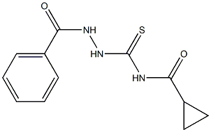 N-[(2-benzoylhydrazino)carbothioyl]cyclopropanecarboxamide Structure